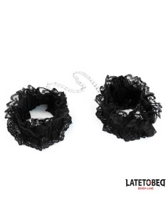 Esposas para Pies de Encaje Elastico Negro