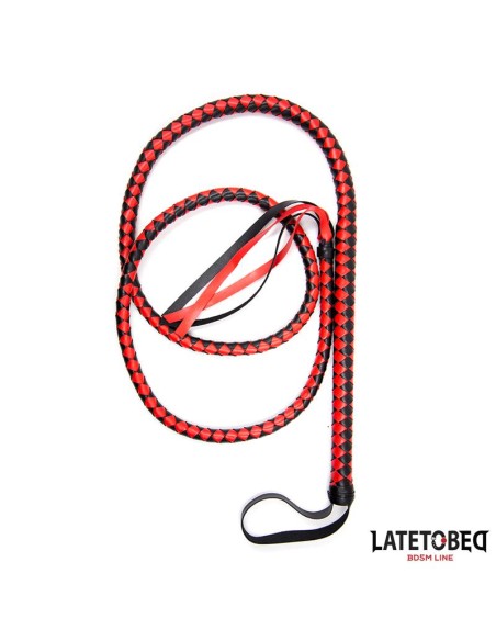 Latigo Largo Rojo y Negro