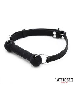 Mordaza Hueso Silicona Negro Ajustable