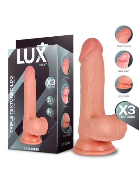 Brant Dildo Triple Densidad con Testiculos 76