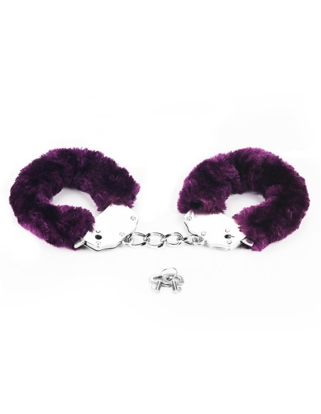 Esposas Metalicas con Pelo Purpura