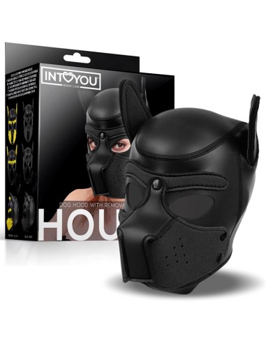Hound Mascara de Perro Neopreno Hocico Extraible Negro Talla Unica