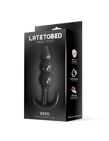 Gevil Plug Anal en Ancla Negro