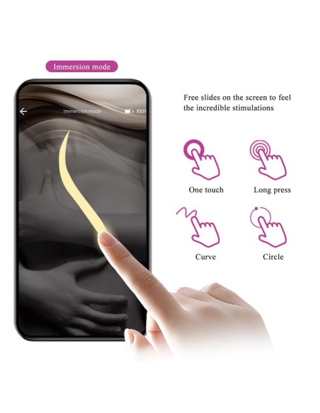 Liam Vibrador Punto G Silicona con APP Morado
