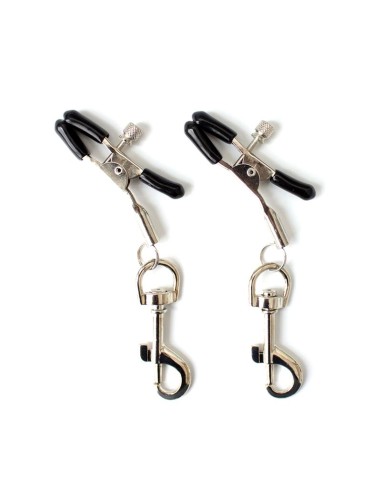 Pinzas para Pezones con Mosquetones Metal