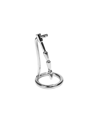 Plug Castidad Pene con Candado Acero Inoxidable