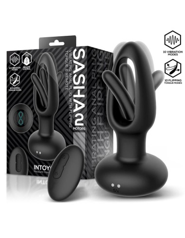 Sasha Plug con Vibracion y Lengua Flipping yControl Remoto