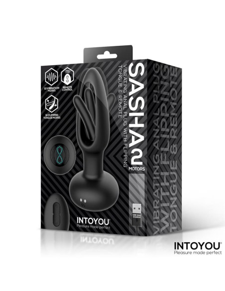 Sasha Plug con Vibracion y Lengua Flipping yControl Remoto
