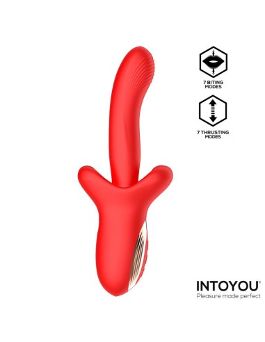 Vyron Vibrador con Thrusting y Biting Mordisqueo