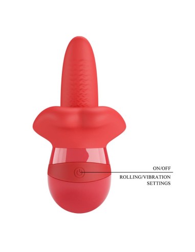 Obelia Estimulador con Vibracion y Movimiento Lengua