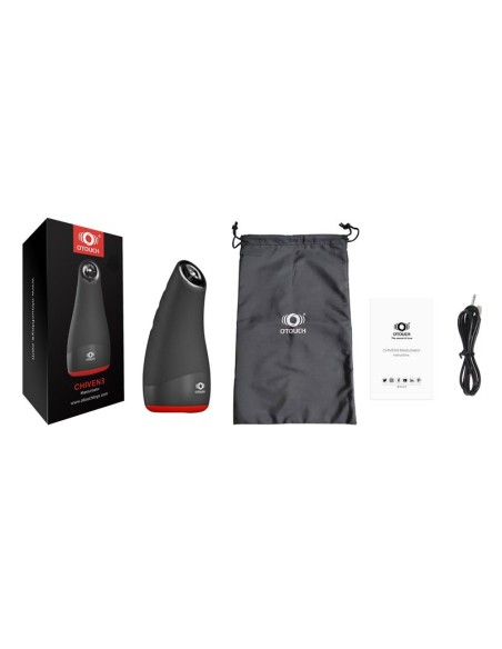 Chiven 3 Masturbador Masculino Efecto Calor Silicona Liquida Negro