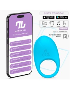 Ringo Anillo Vibrador con APP Unibody Azul