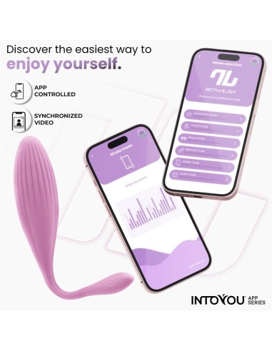 Huevo Vibrador con Bolas Internas con Rotacion y APP USB