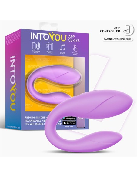 Juguete para Parejas con APP Flexible Silicona Lavanda