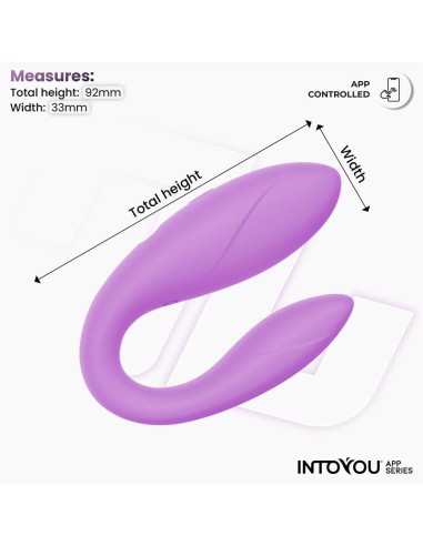 Juguete para Parejas con APP Flexible Silicona Lavanda
