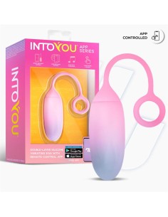Huevo Silicona Doble Capa con APP Azul Rosa 2