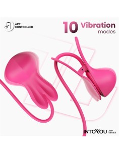 Tickly Pinzas para Pezones con Vibracion Control y Collar con APP 2
