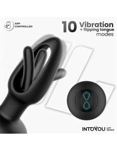 Zack Plug Anal con Flipping Tongue y Vibracion con App 2