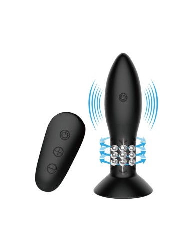 Plug Anal Inflable con Vibracion y Rotacion