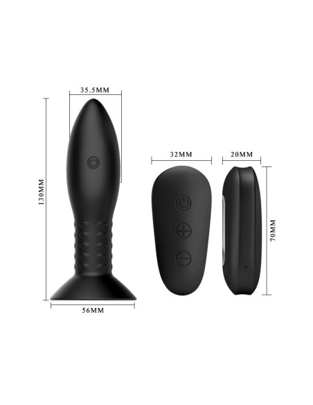 Plug Anal Inflable con Vibracion y Rotacion