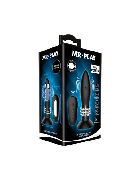 Plug Anal Inflable con Vibracion y Rotacion