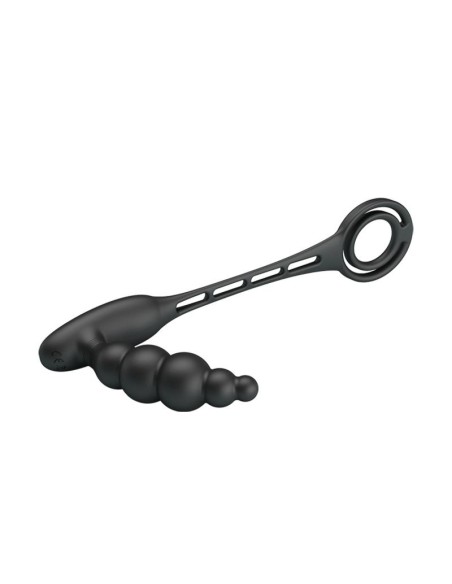 Plug Anal con Anillo para el Pene con Vibracion