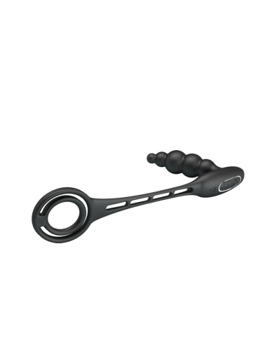 Plug Anal con Anillo para el Pene con Vibracion