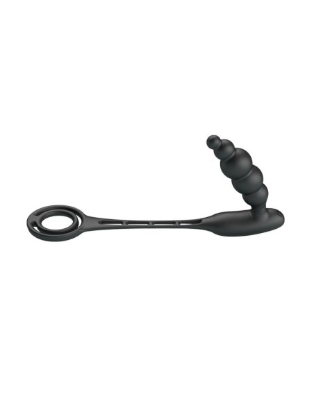Plug Anal con Anillo para el Pene con Vibracion