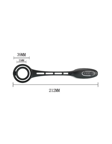 Plug Anal con Anillo para el Pene con Vibracion