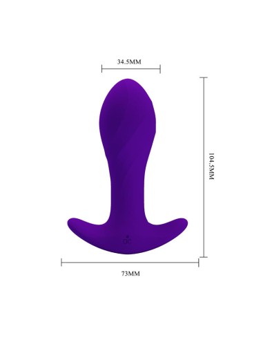 Estimulador Anal con Vibracion Purpura