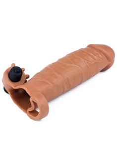 Funda para el Pene con Vibracion Add 2 Pleasure X Tender Marron 2