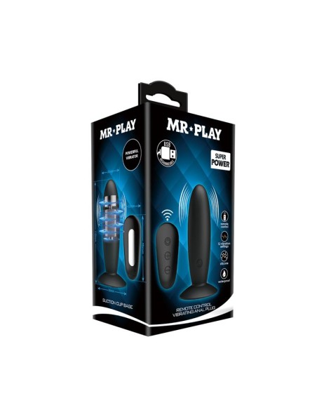 Plug Anal con Vibracion y Control Remoto USB