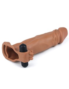 Funda para el Pene con vibracion Add 2 Pleasure X Tender Marron 2