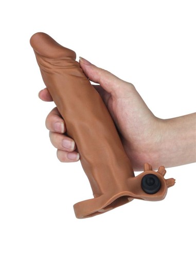 Funda para el Pene con vibracion Add 2 Pleasure X Tender Marron