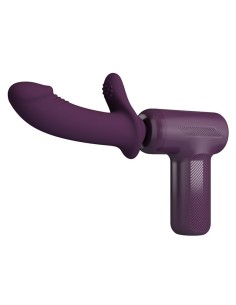 Dj Scholar Pistola de Masaje con Dildo Funcion Empuje Purpura 2