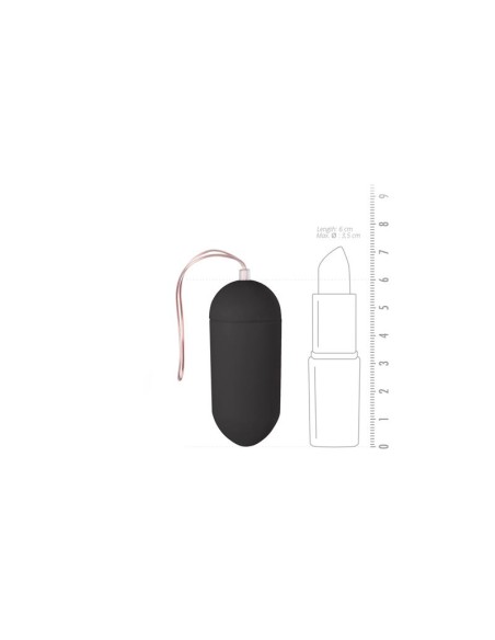 Huevo Vibrador Control Remoto 10 Funciones Negro