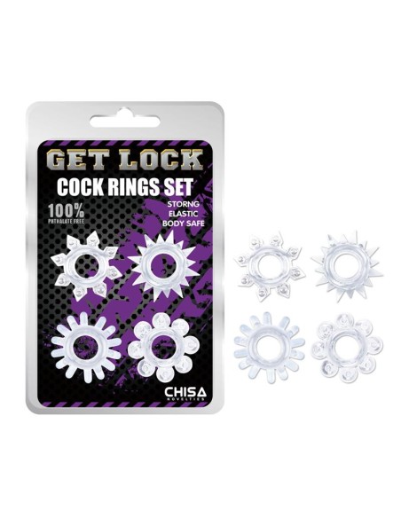 Set de Anillos para el Pene Transparente
