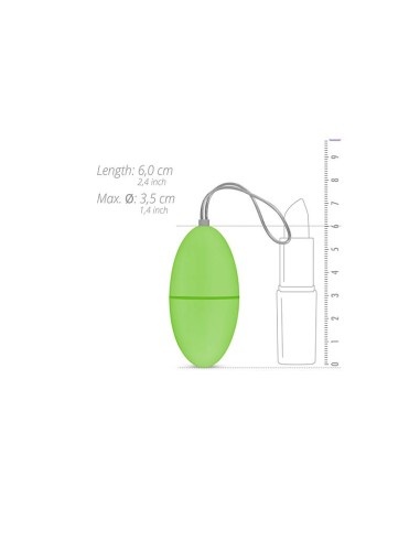 Huevo Vibrador Control Remoto Verde