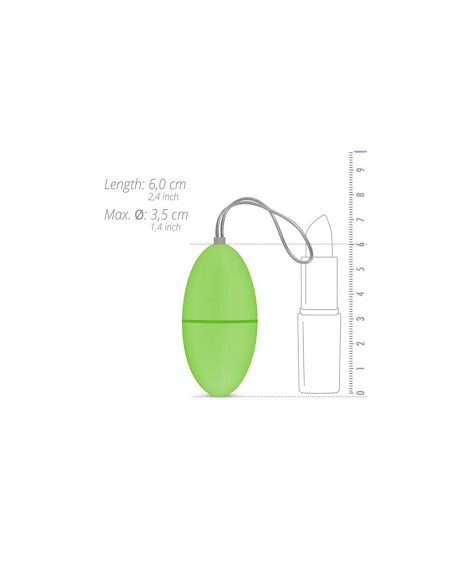 Huevo Vibrador Control Remoto Verde