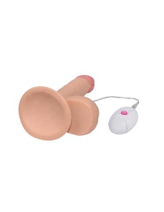 Dildo The Ultra Soft Dude con Vibracion 75 Natural 2