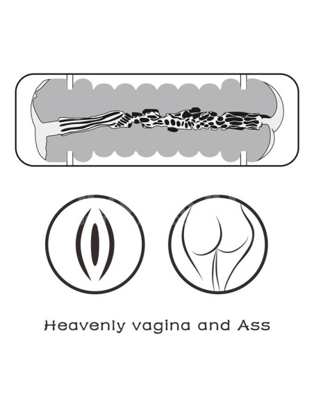 Masturbador Masculino Virgin skin Vagina y Ano
