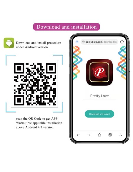 Hector Vibrador con Electroshock y App Rosa