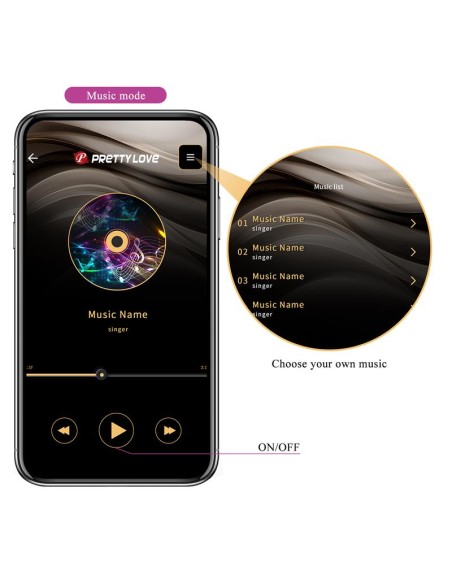 Hector Vibrador con Electroshock y App Rosa