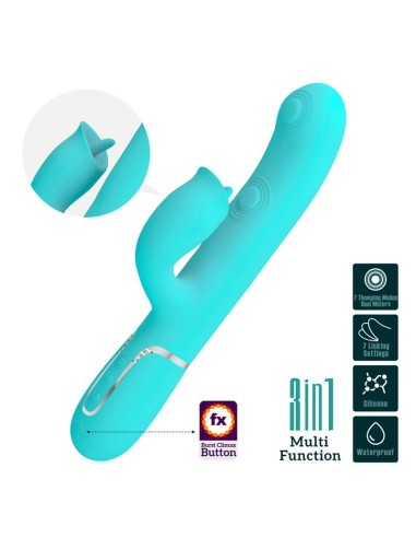 Gigi Vibrador con Licking y Thumping Turquesa