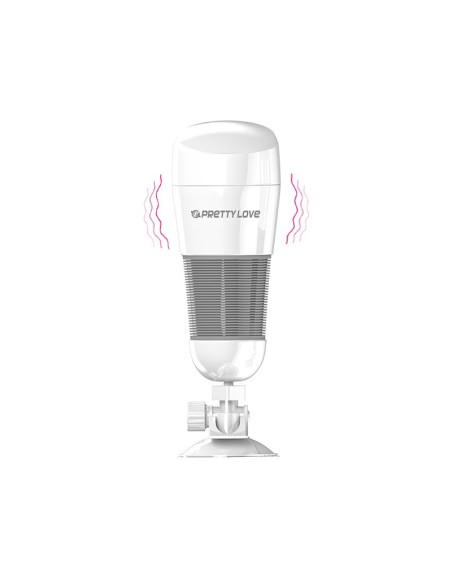Masturbador con Vibracion Hedy Blanco Vagina