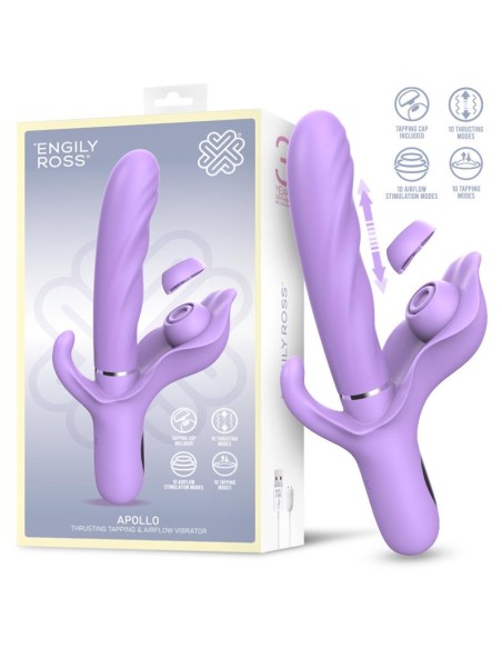 Apollo Vibrador con Thrusting Tapping y Succion