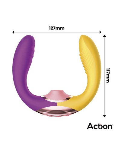 Two Lovers 3 in 1 Vibrador con Finger y Succion