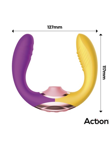 Two Lovers 3 in 1 Vibrador con Finger y Succion