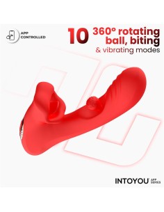 Franky Vibrador con Biting y Bola Rotativa con APP 2