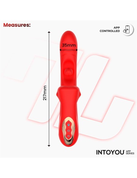 Franky Vibrador con Biting y Bola Rotativa con APP